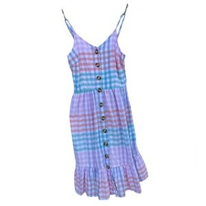 Size Small Japana girls plaid dress multicolor